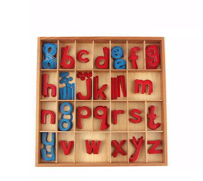 mytooy Montessori Holzbuchstaben mit Spielmatte