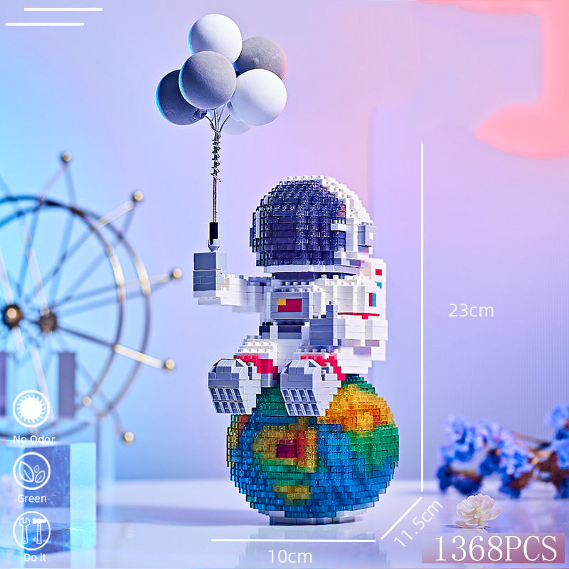 Mini Micro Rakete Bausteine Raum Mond Satellite Astronaut Diamant Ziegel Konstruktor Spielzeug Für Kinder Geschenke