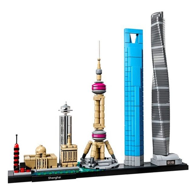 "Architektur Paris Dubai London Sydney Chicago Shanghai Bauklötze Set Ziegel Klassisches Stadtmodell Kinder-Spielzeug Für Kinder Geschenk"