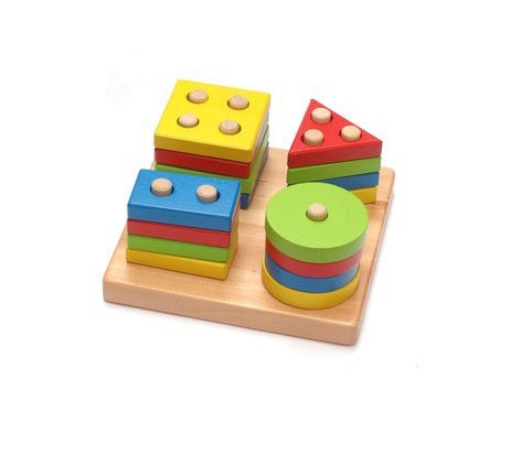 Baby Spiel Spielzeug Holz Puzzle Pädagogisches Spielzeug Geometrische formen Spiel Spielzeug Stick Baby Kid Kinder Intelligenz Puzzle für Kid