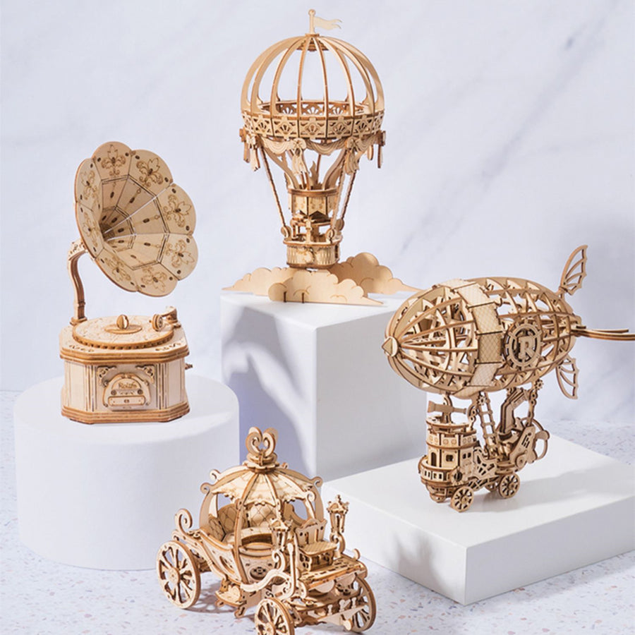 Holz-Bausatzmodell Bauklötze Kleine Spielzeuge Und Geschenke Für Schüler