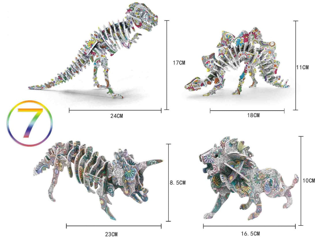 Kinder Neue 3D Puzzle Pädagogisches Dekompression Spielzeug