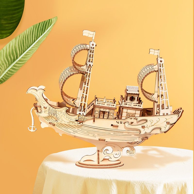 Holz Puzzle Spiele Boot & Schiff Modell Spielzeug Für Kinder Kinder Mädchen Geburtstag Geschenk