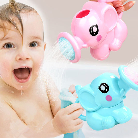 Baby Bad Spielzeug Schöne Kunststoff Elefant Form Wasser Spray Für Baby Dusche Schwimmen Spielzeug Kinder Geschenk Lagerung Mesh Tasche Baby kinder Spielzeug