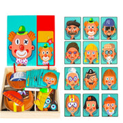 Holz Magnetischen Puzzle Spielzeug Kinder 3D Puzzle Box Abbildung Tiere Circus Schreiben Zeichnung Bord Lernen Bildung Spielzeug Für Kinder