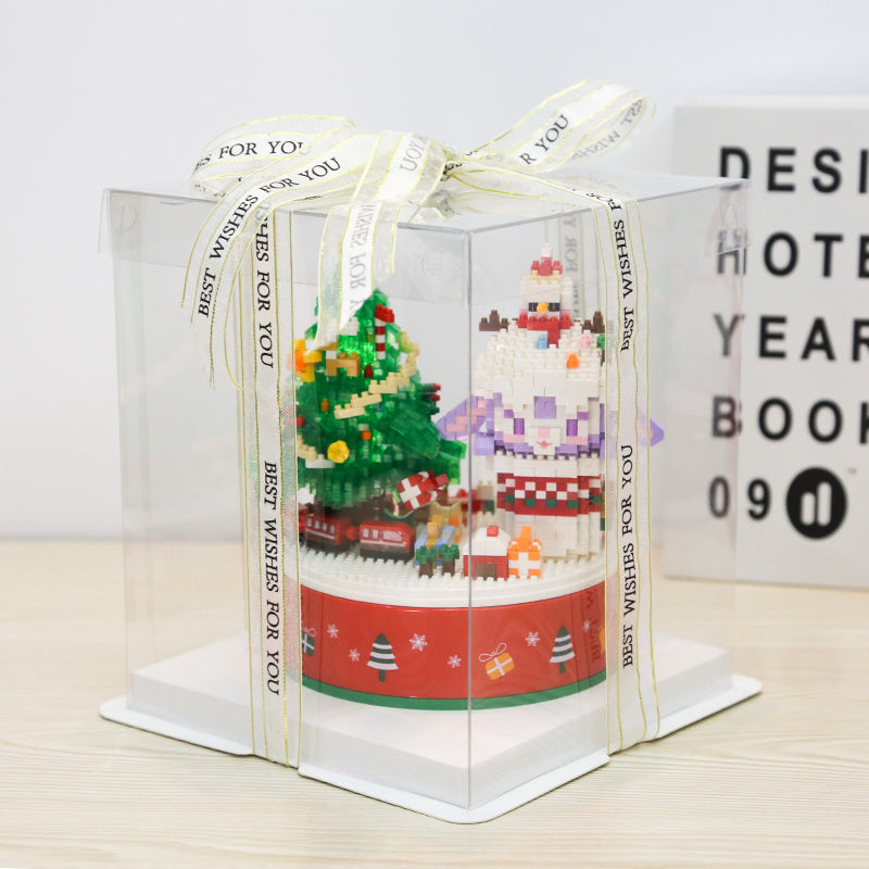 Weihnachts geschenk Baumhaus Schloss montage kleines Partikel bau spielzeug