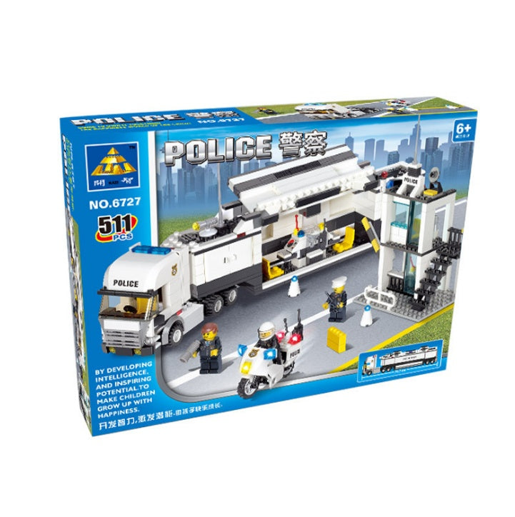 511 Stück Polizei Serie Puzzle Kleine Partikel Zusammenbau Spielzeug