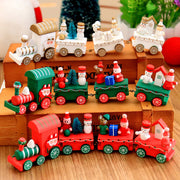 4pcs Mini Holz Zug Spielzeug