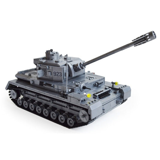 Kazi Large Panzer IV Tank 1193pcs Building Blocks Military Army Constructor set Educational Toys for Children Compatible