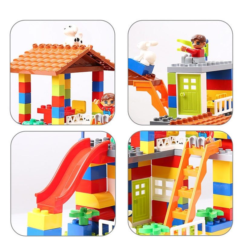 Puzzle montage gebäude block spielzeug