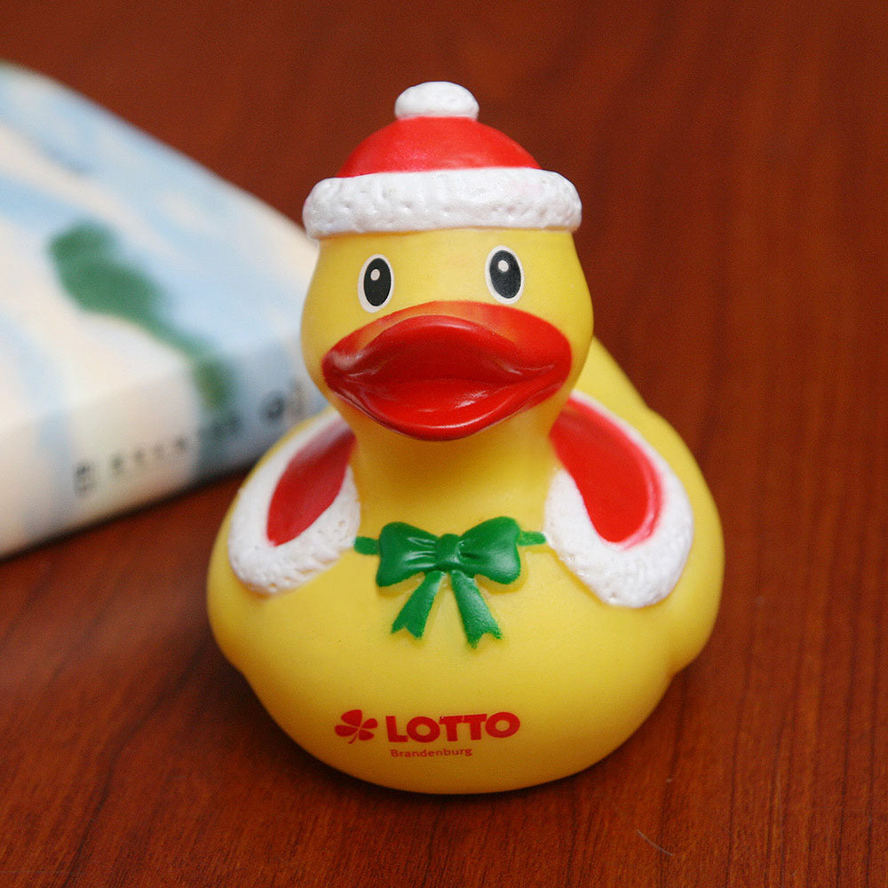 "Vinyl-Ente PVC-Figur Weihnachtsschmuck Badewannenspielzeug"