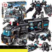 Military 8 Stadt SWAT kinder Puzzle Montiert Gebäude Block Spielzeug