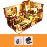 Mini Holz Haus Montieren 3D Miniaturas Puzzle Spielzeug Für Kinder Mädchen Geschenk