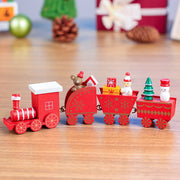 4pcs Mini Holz Zug Spielzeug