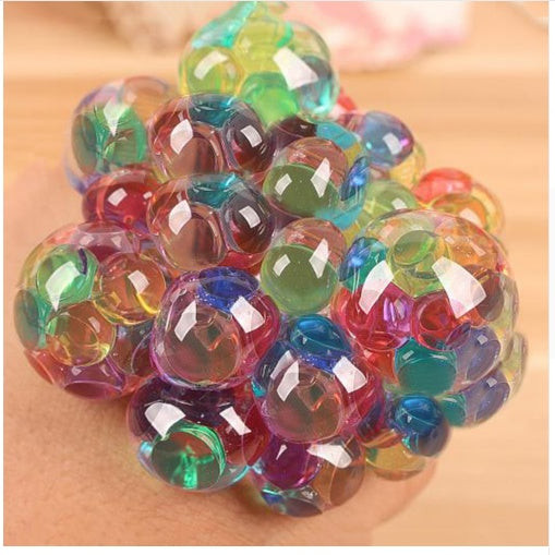 Flash Mesh Squishy Ball Multi Farbe Vent Trauben Ball Quetschen Spielzeug