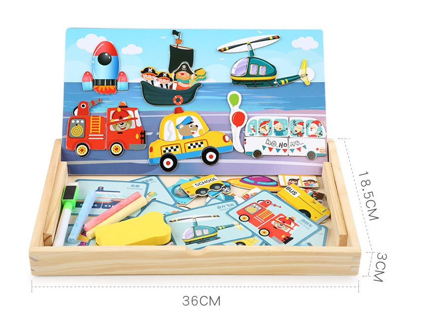 Magnetische Aufkleber-Puzzles Bildungs-Spielzeug für Kinder