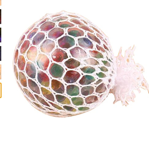 Flash Mesh Squishy Ball Multi Farbe Vent Trauben Ball Quetschen Spielzeug