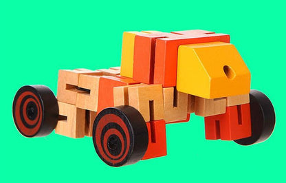 Holz roboter spielzeug