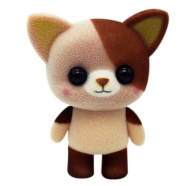 "Super süße Flocking-Puppen Spielzeug Kawaii Mini-Katzen Auto-Dekoration Aktionen Spielzeug für Mädchen, exquisite Puppen für DIY Puppenhaus"