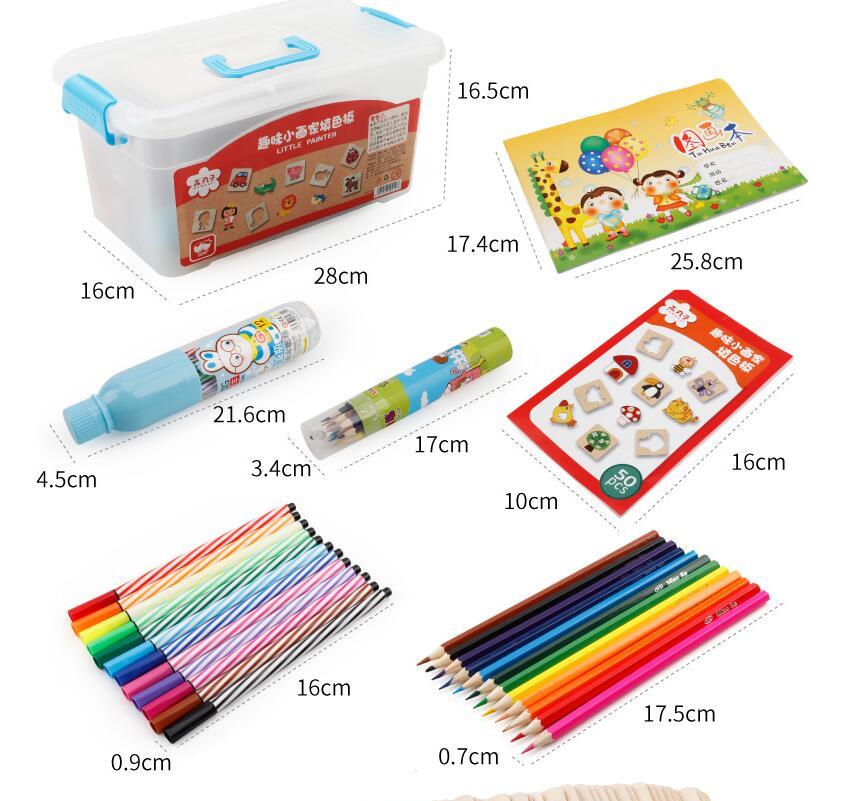 Kinder aquarell stift graffiti werkzeug set frühen kindheit pädagogisches spielzeug holz malerei graffiti zeichnung bord