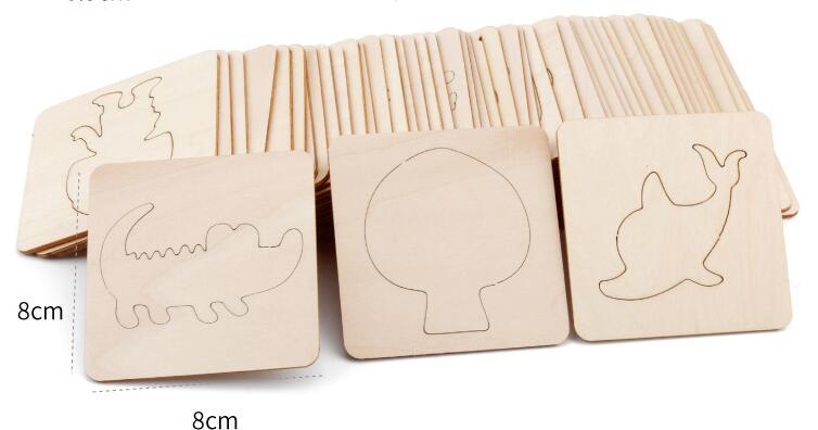 Kinder aquarell stift graffiti werkzeug set frühen kindheit pädagogisches spielzeug holz malerei graffiti zeichnung bord