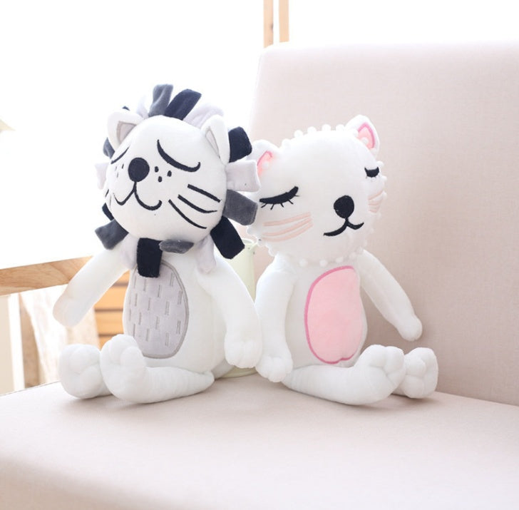 Kawaii Katze Löwe Plüsch tier weiches Stofftier Puppen spielzeug für Kinder Baby Zimmer Dekoratives Kissen Kissen Geschenk