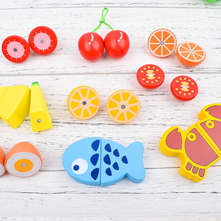 „Schneidspielzeug für Kinder – Magnetische Spielküche“