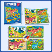 Kinder Auto Transport Magnetisches Puzzle Spielzeug