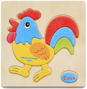 Holz drei dimensionales Kinderspiel zeug
