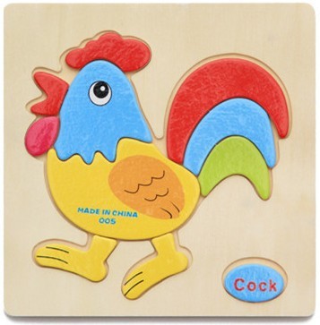 Holz drei dimensionales Kinderspiel zeug