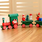 4pcs Mini Holz Zug Spielzeug