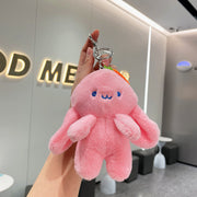 Paar Ornamente Puppe Keychain Samt Spielzeug