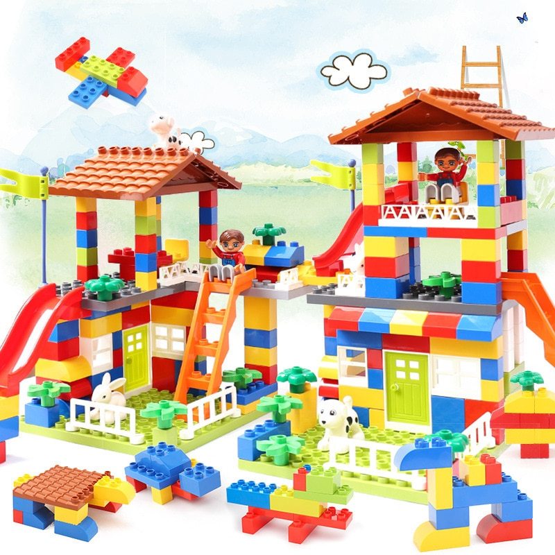 Puzzle montage gebäude block spielzeug