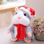 16cm Weihnachten Reden Hamster Plüsch Spielzeug Interaktive Sound Record Plüsch Hamster Stofftiere für Kinder Kinder Weihnachten Geschenk