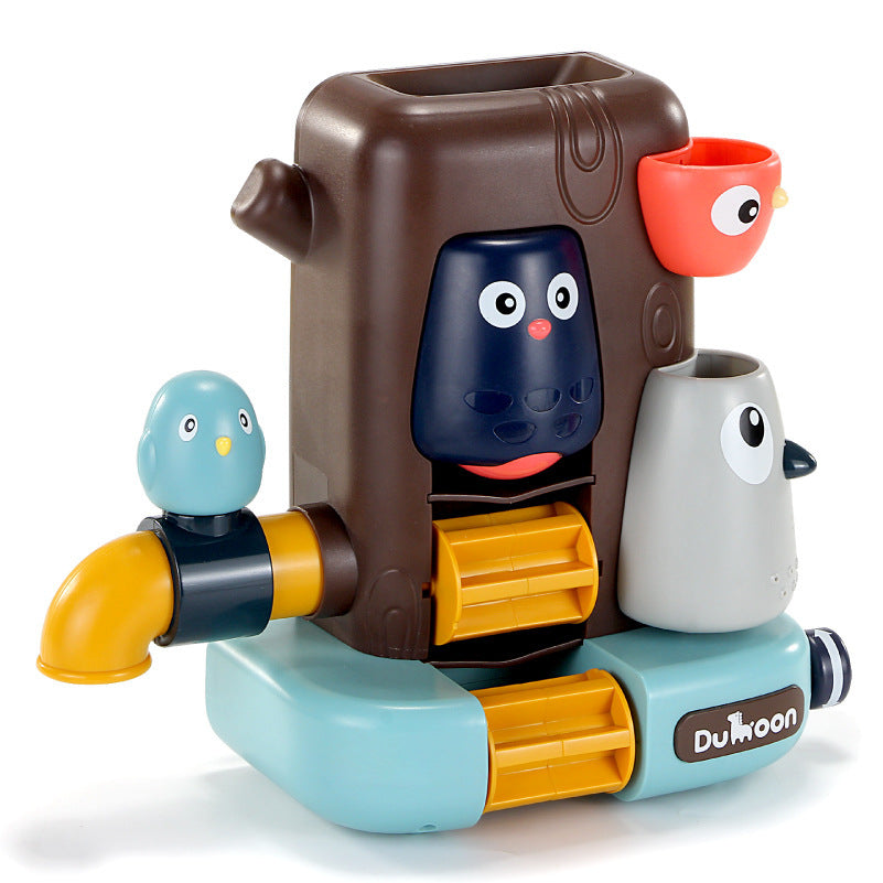 Baby Bad Spielzeug Kinder spielen mit Wasserbad Becken Wasser kreislauf