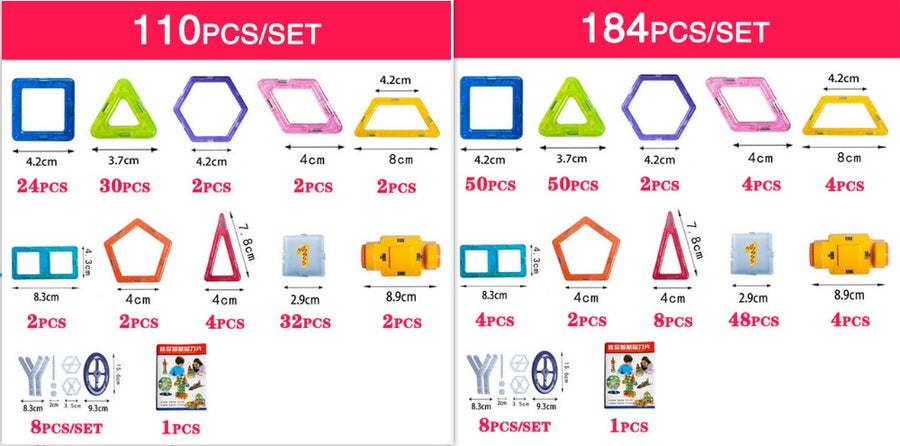 Mini Magnetische Stück Pädagogisches Spielzeug