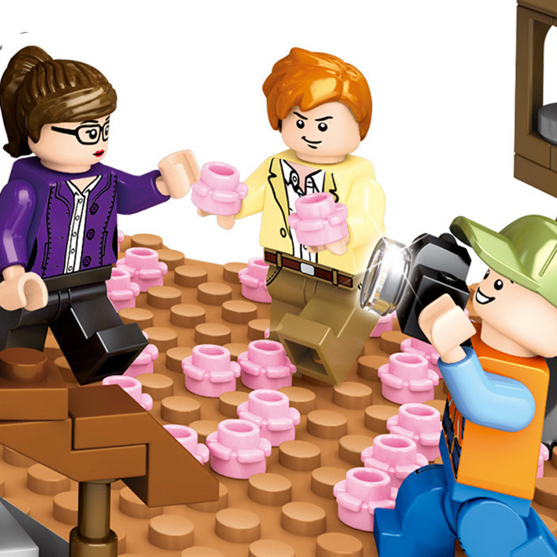 Sakura Straße Ansicht Modell Puzzle Montiert Gebäude Block Spielzeug