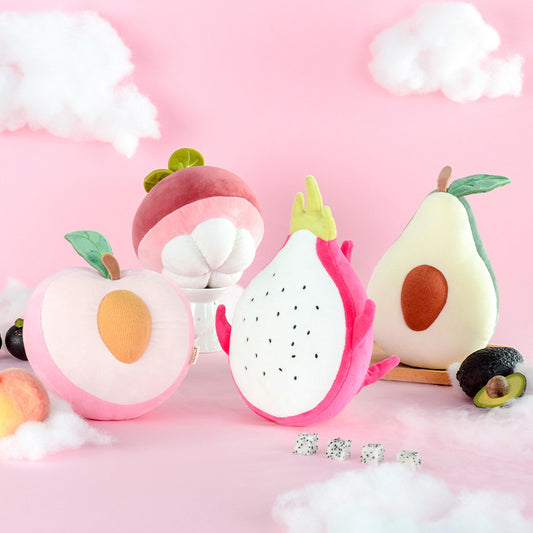 Plüsch obst kissen spielzeug kreative Kissen Kissen Kawaii Obst Pfirsiche Gefüllte Puppe Spielzeug Für Kinder Geburtstag Geschenk