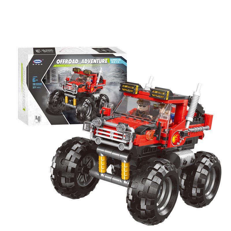Jeep Bigfoot Alle Gelände Lkw Kleine Partikel Bausteine Puzzle Spielzeug