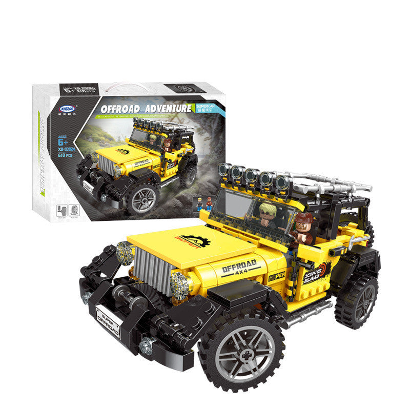 Jeep Bigfoot Alle Gelände Lkw Kleine Partikel Bausteine Puzzle Spielzeug