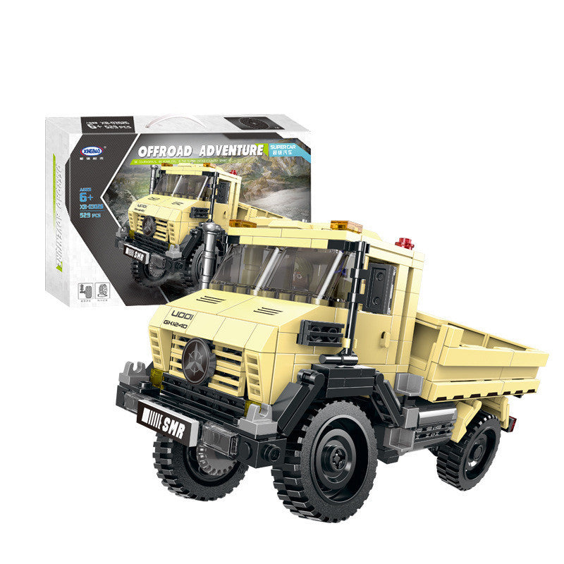 Jeep Bigfoot Alle Gelände Lkw Kleine Partikel Bausteine Puzzle Spielzeug