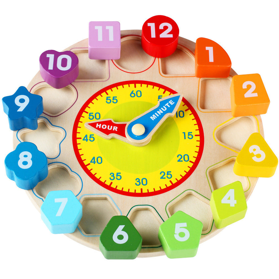 Digitale Uhr Holz Kognitiven Lernen Wecker Frühen Bildung Pädagogisches Spielzeug Für Kinder