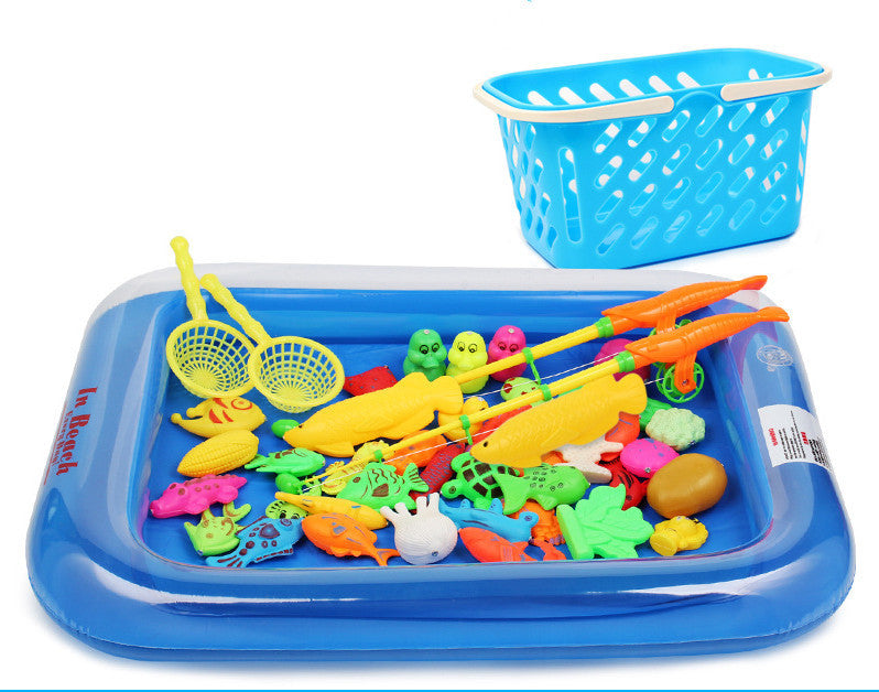 Puzzle Baby Kinder Angelspiel zeug Pool Set magnetisch