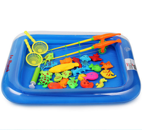 Puzzle Baby Kinder Angelspiel zeug Pool Set magnetisch