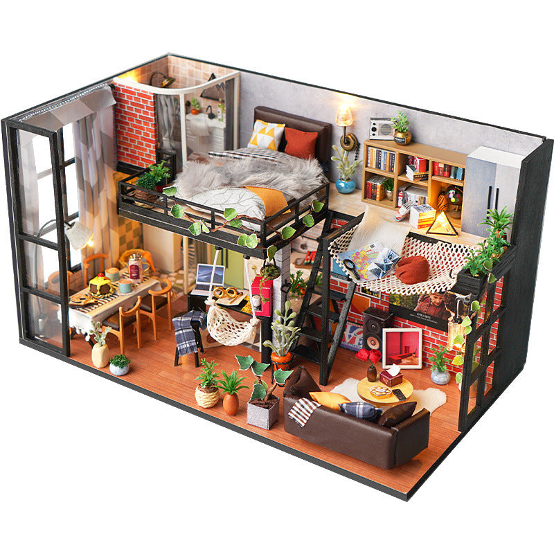 "Handmontierte Modellhaus-Spielzeuge"