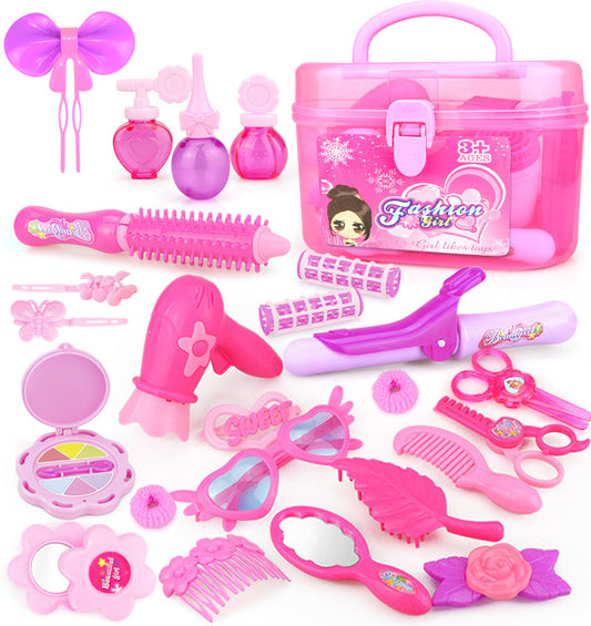 Pretend Spielen Kid Machen Up Spielzeug Rosa Make-Up Set 24-32PCS