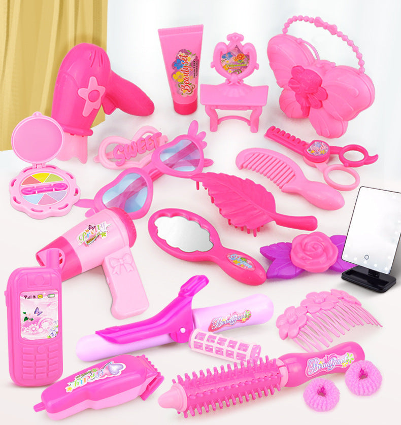 Pretend Spielen Kid Machen Up Spielzeug Rosa Make-Up Set 24-32PCS