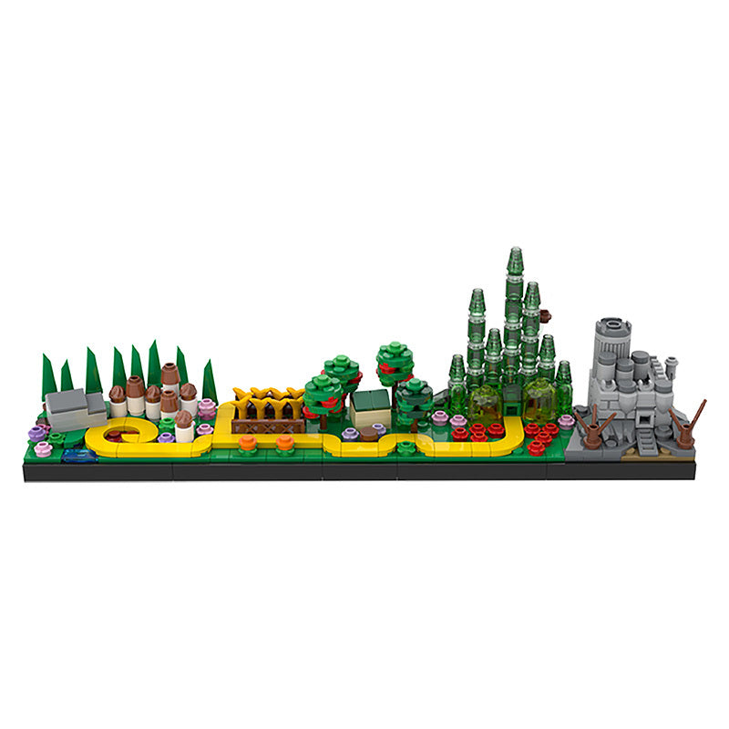 Schwamm Welt Skyline Kompatibel mit Lego Montiert Bausteine Pädagogisches Spielzeug