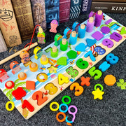 mytooy Montessori Holzspielzeug mit Zahlen und Buchstaben