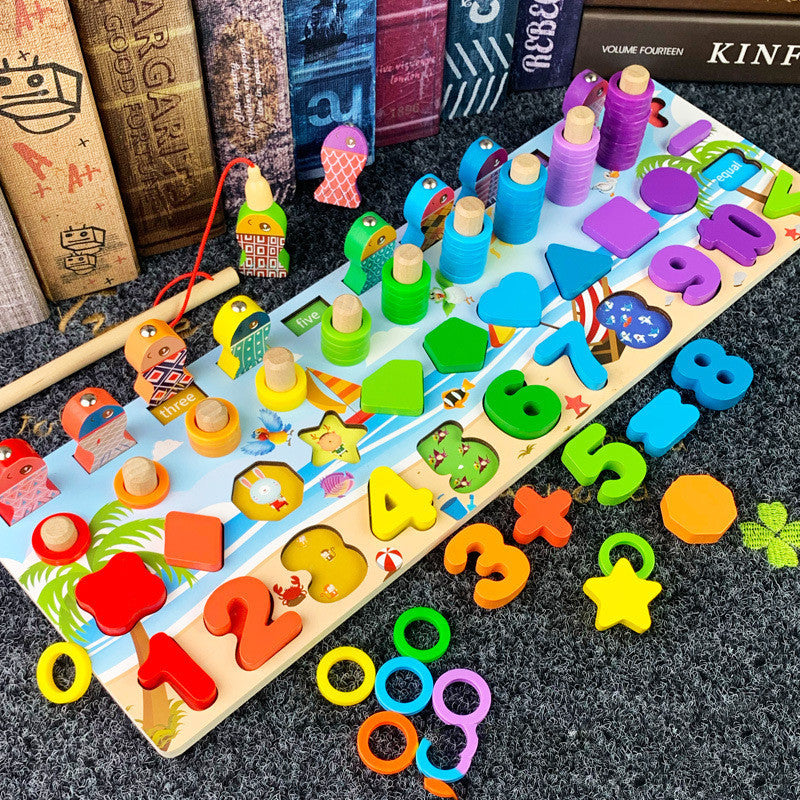 mytooy Montessori Holzspielzeug mit Zahlen und Buchstaben